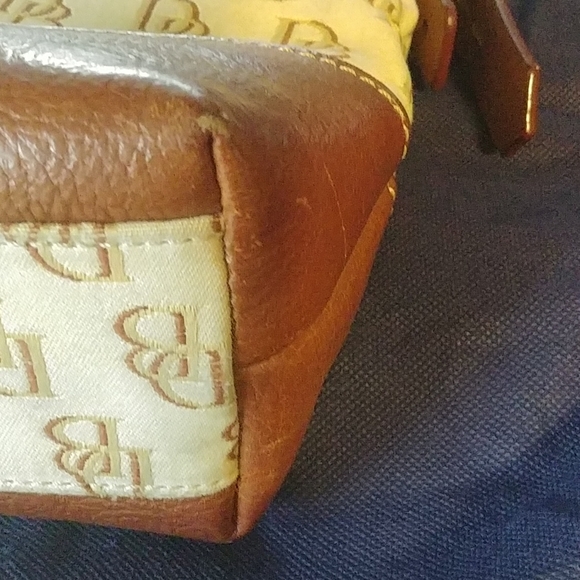 Dooney & Bourke leather and canvas handbag - Picture 6 of 13